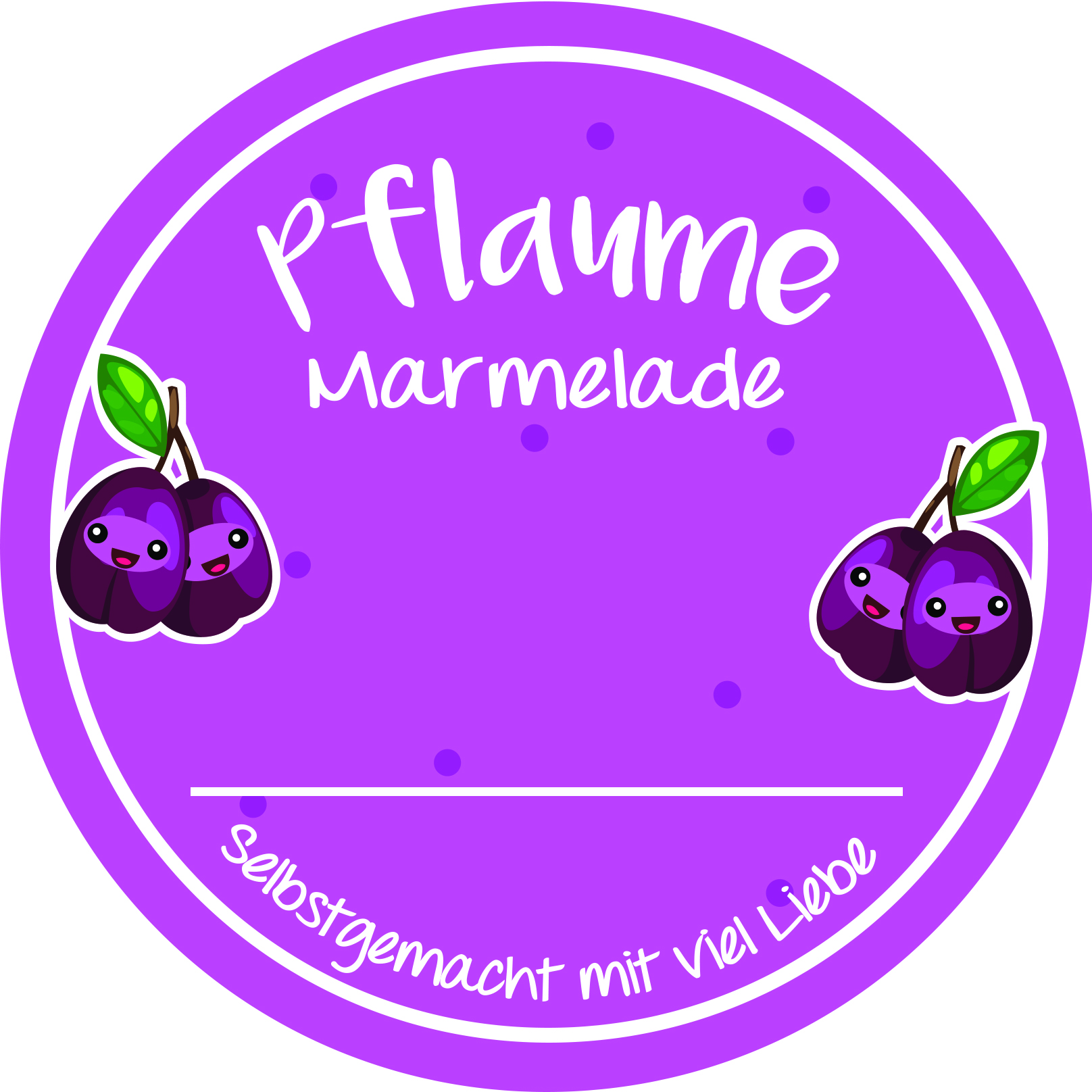 Marmelade-Aufkleber, Einmachetiketten, Haushaltsetiketten, matt