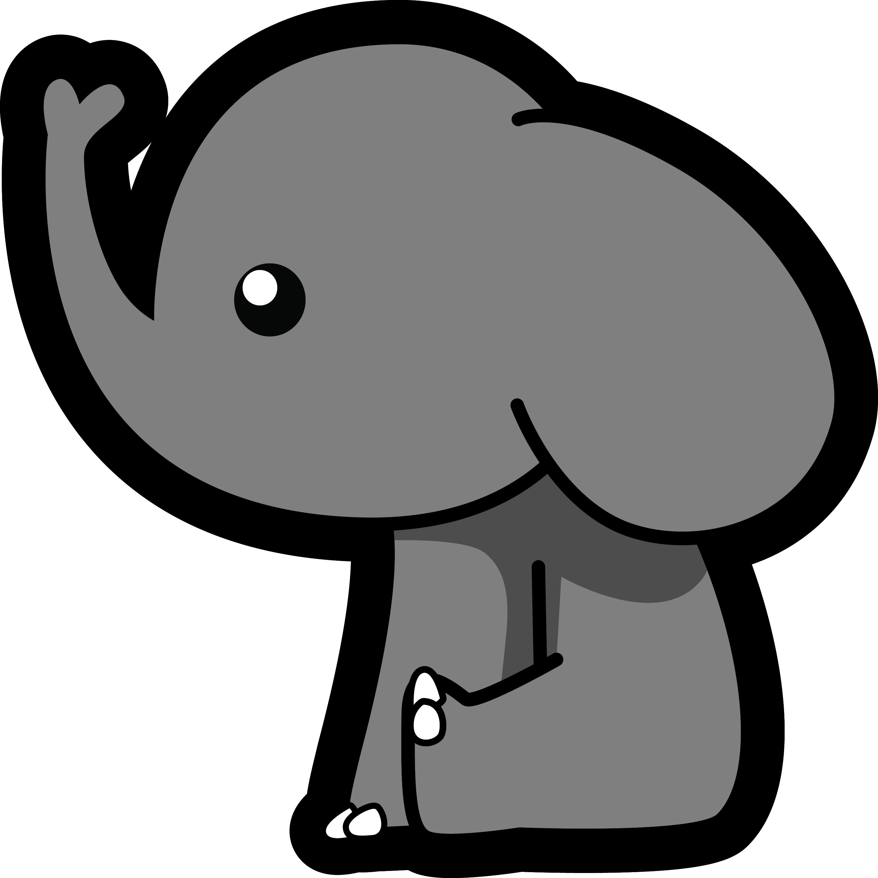 Tieraufkleber Elefant (1) Sticker Wandtattoo 23cm