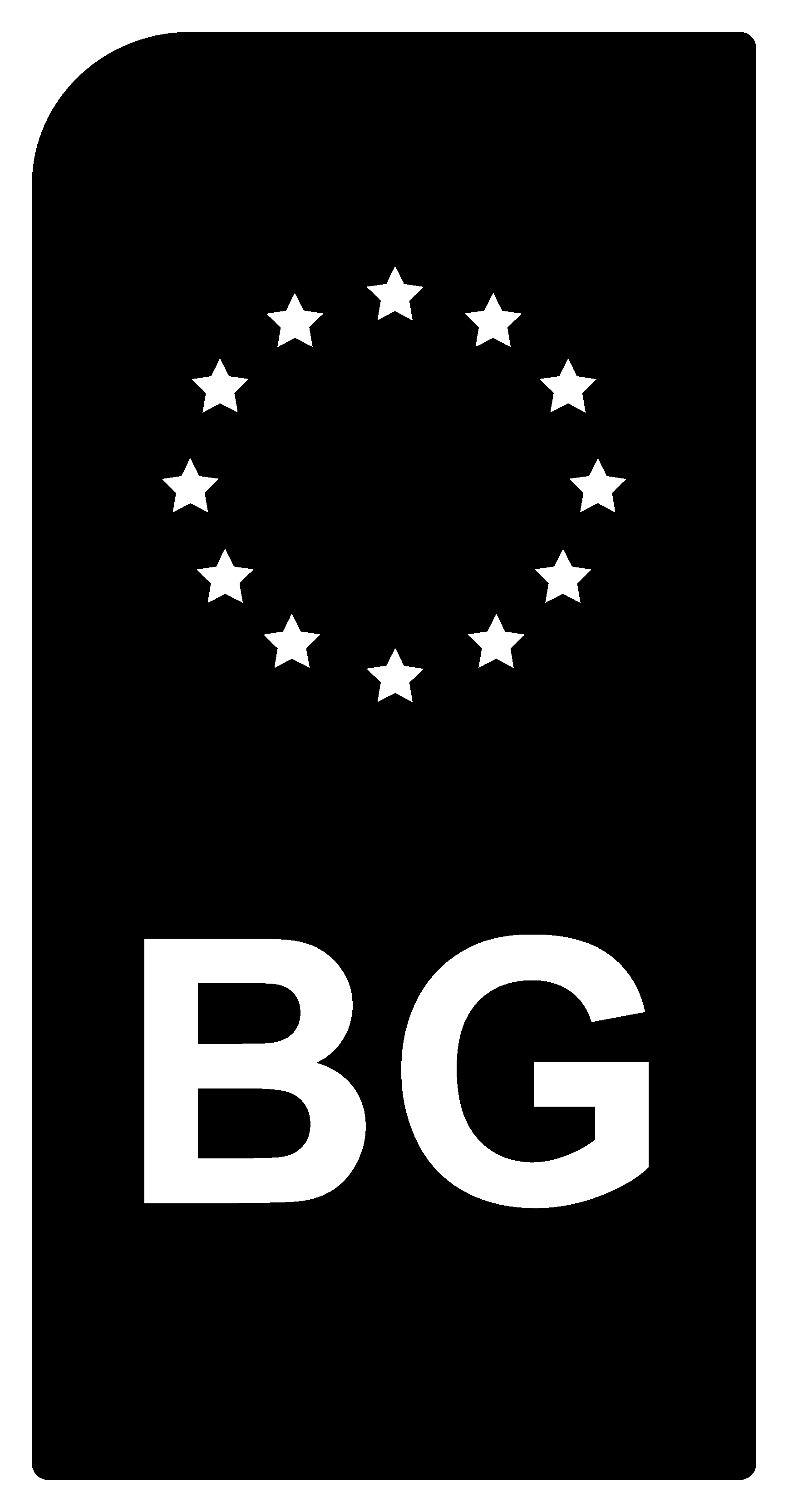 2x Nummernschild Kennzeichen EU Bulgarien Motorrad Aufkleber Tuning Sticker