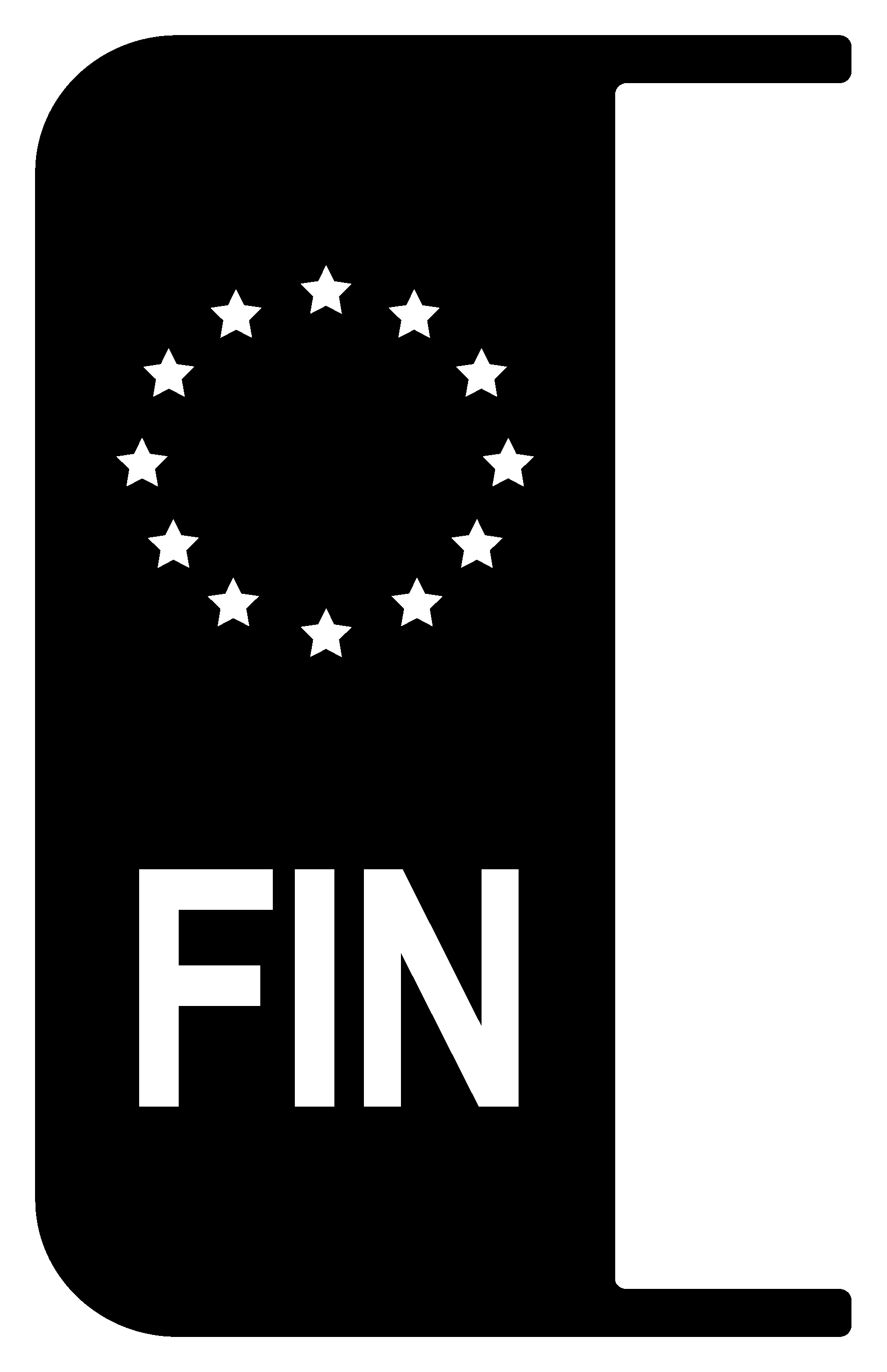 2x Nummernschild Kennzeichen EU Finnland Auto Aufkleber Tuning Sticker