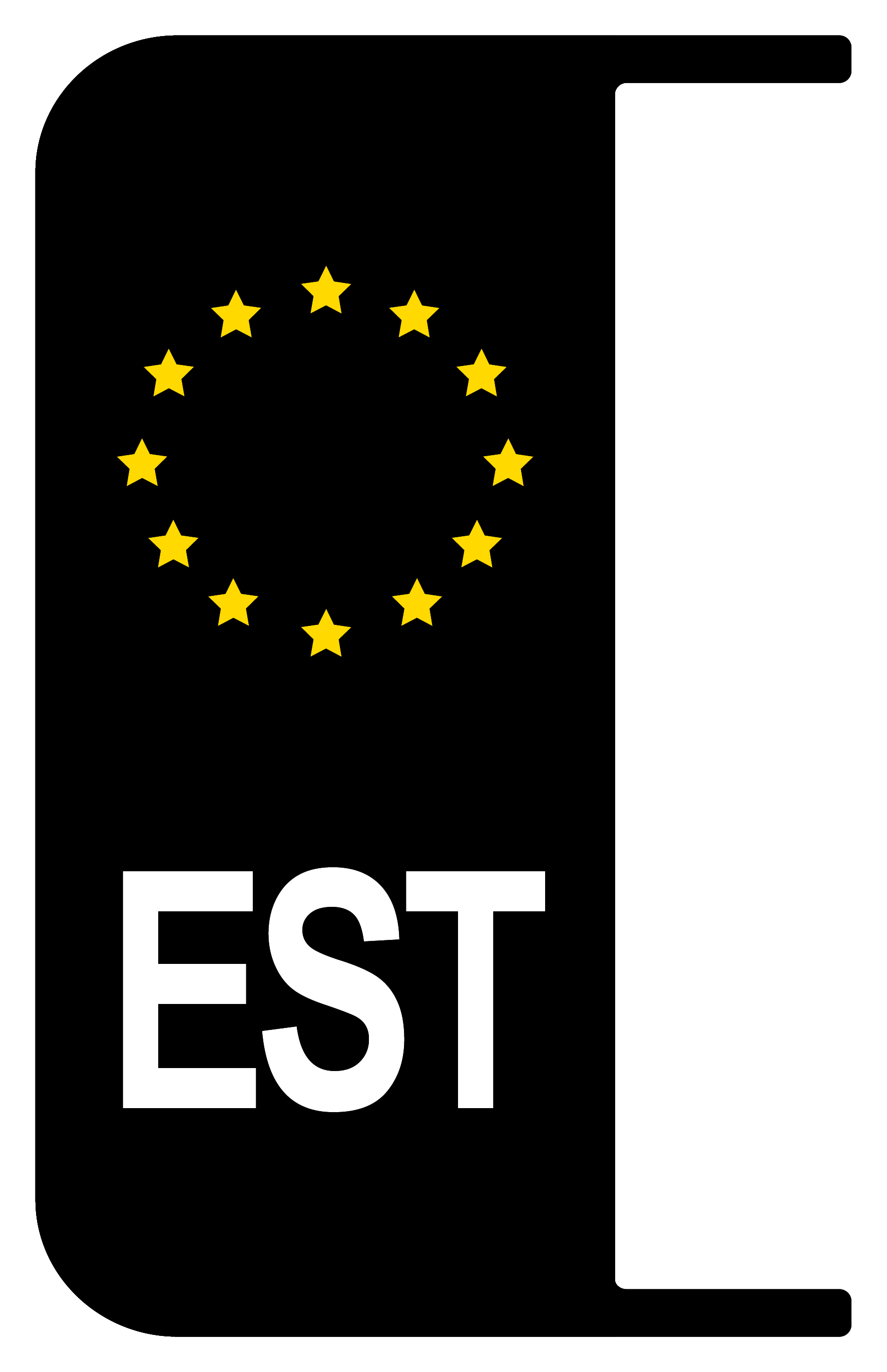2x Nummernschild Kennzeichen EU Estland Feld Auto Aufkleber Tuning Sticker