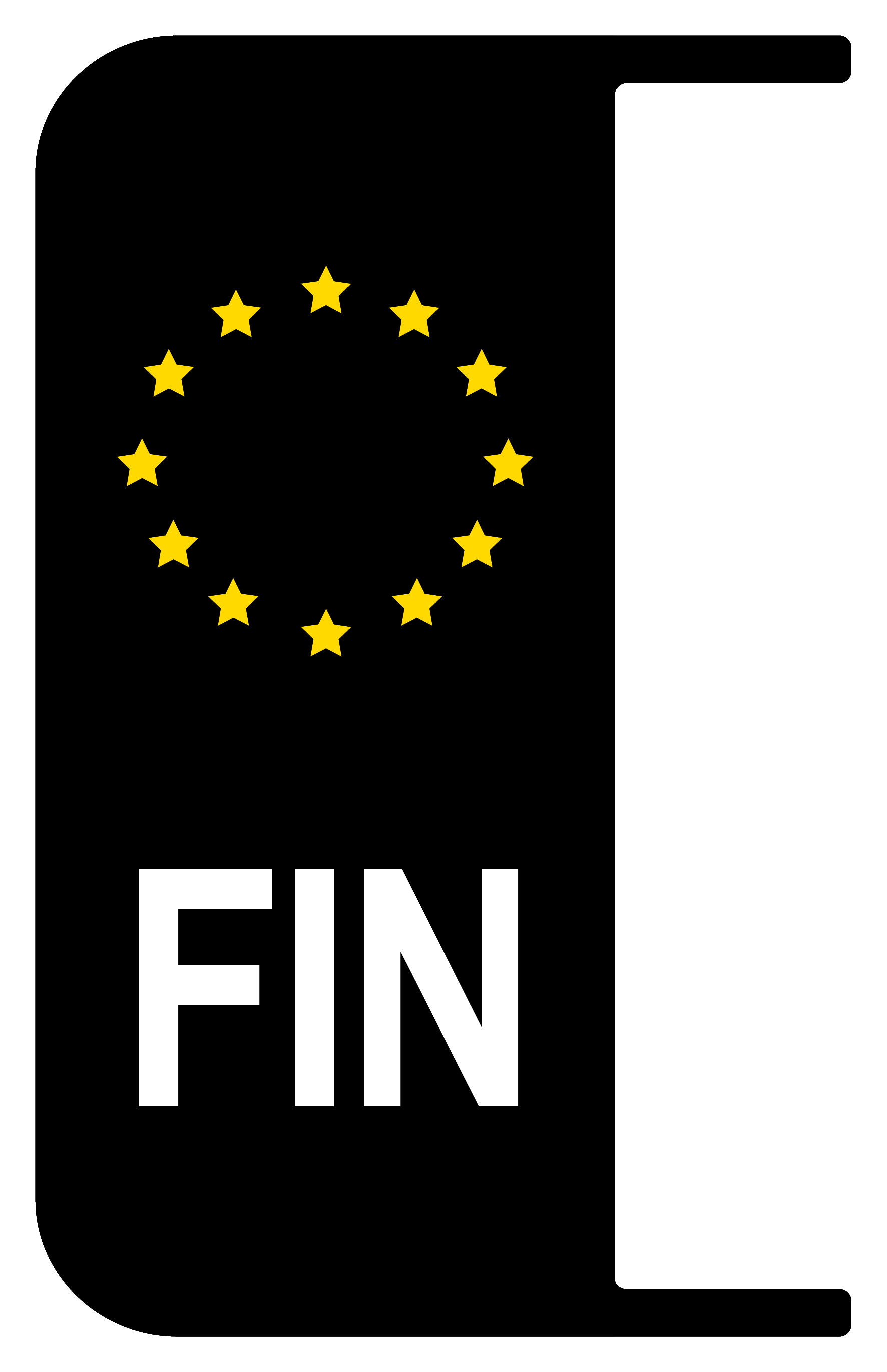 2x Nummernschild Kennzeichen EU Finnland Feld Auto Aufkleber Tuning Sticker