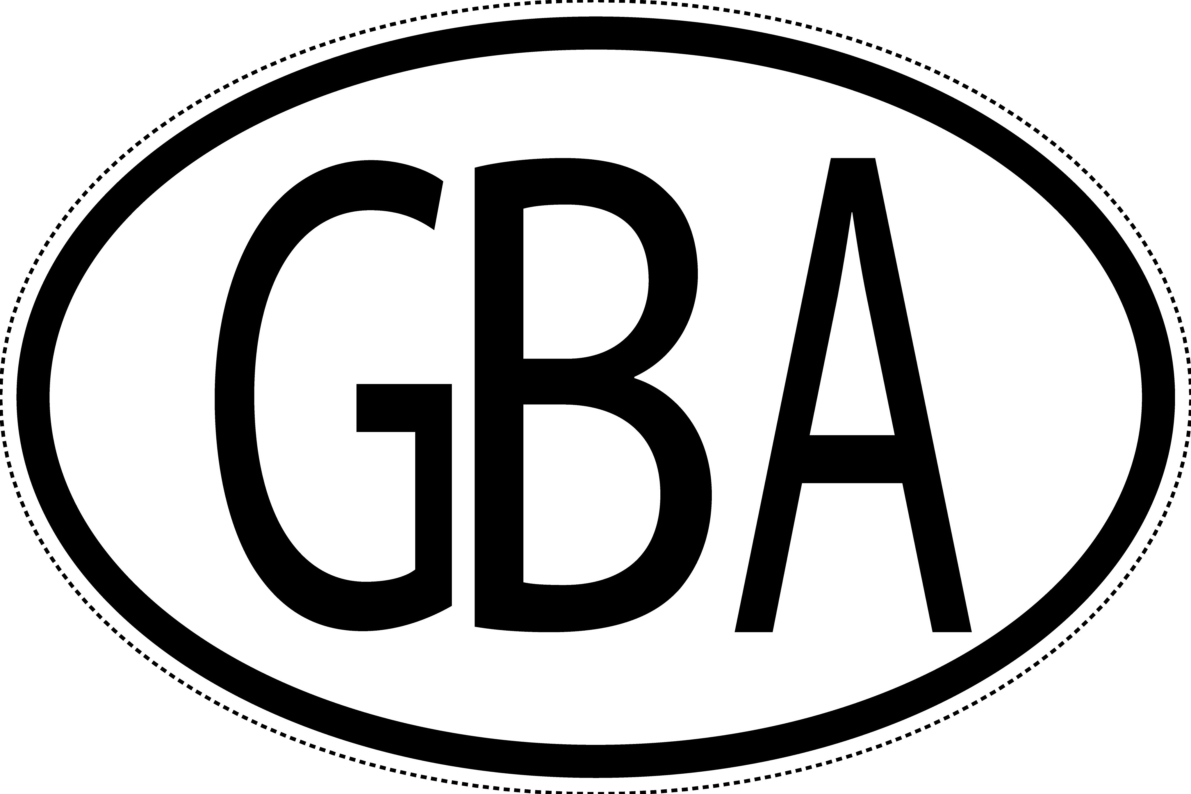 Alderney Länderkennzeichen "GBA" 15x9,8cm Auto PKW Kennzeichen Sticker