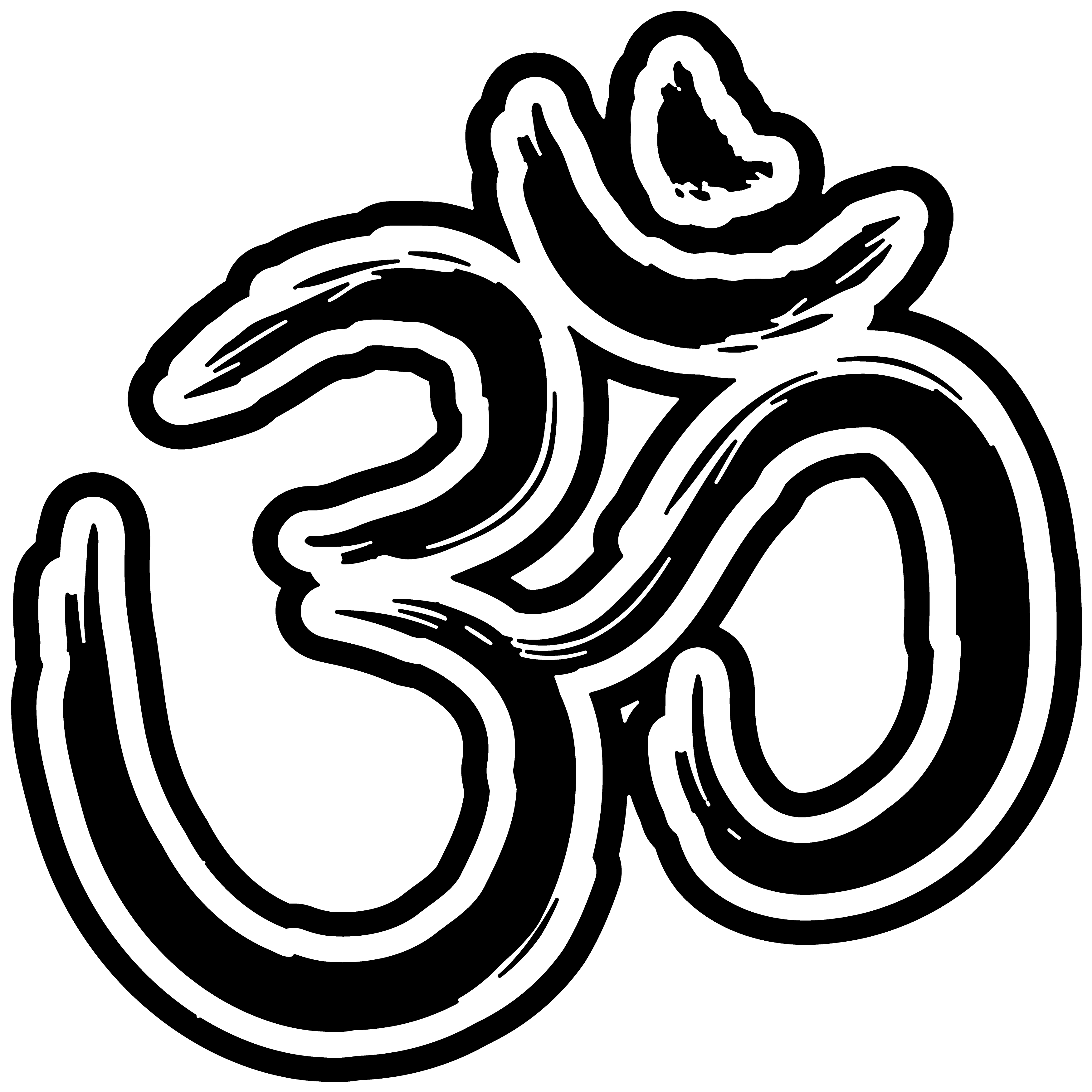 Om Aufkleber 60x60 cm Farbauswahl Wandtattoo Zeichen Indien Yoga Symbol (1)
