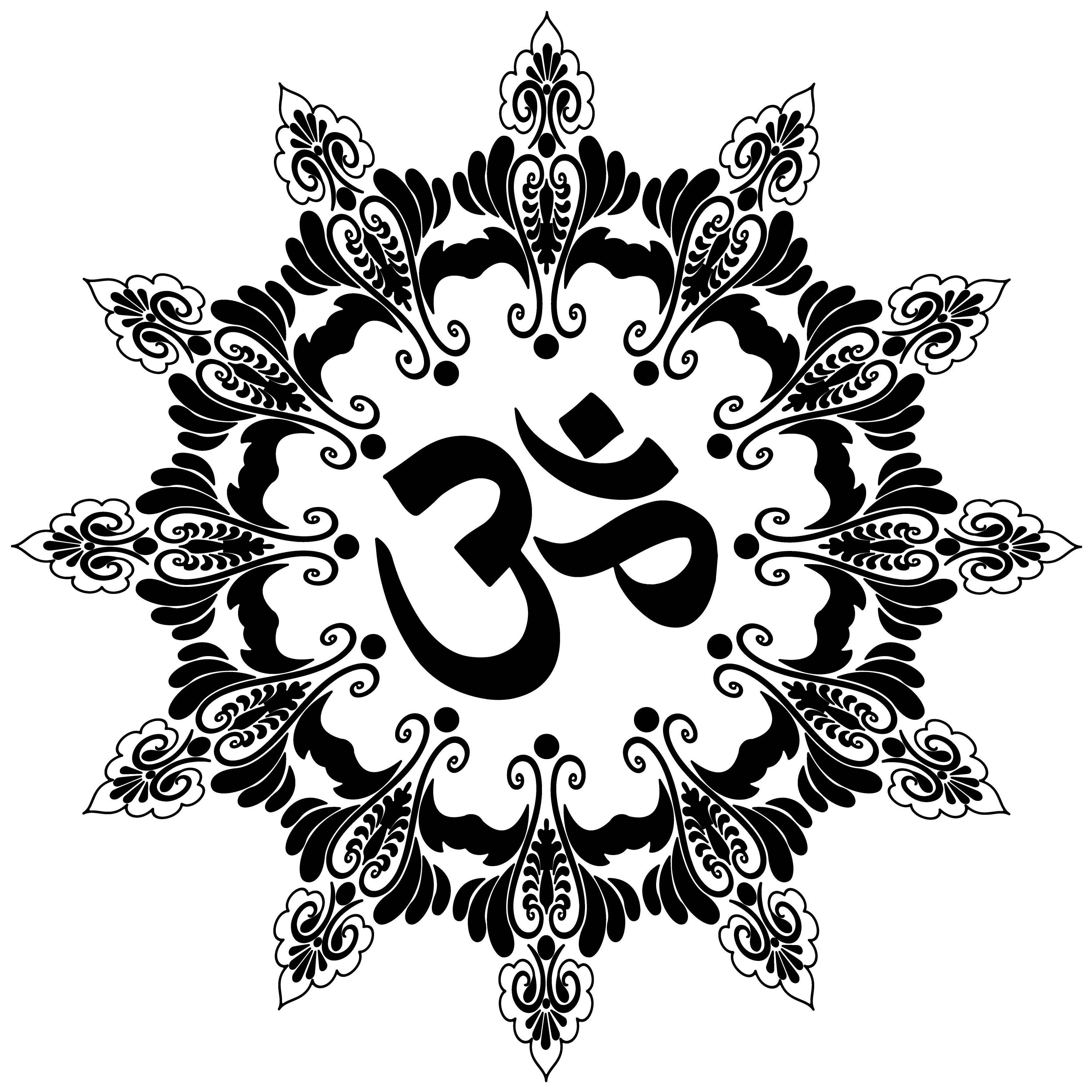 Om Aufkleber 10x10 cm Farbauswahl Hinduismus Zeichen Indien Yoga Symbol (3)