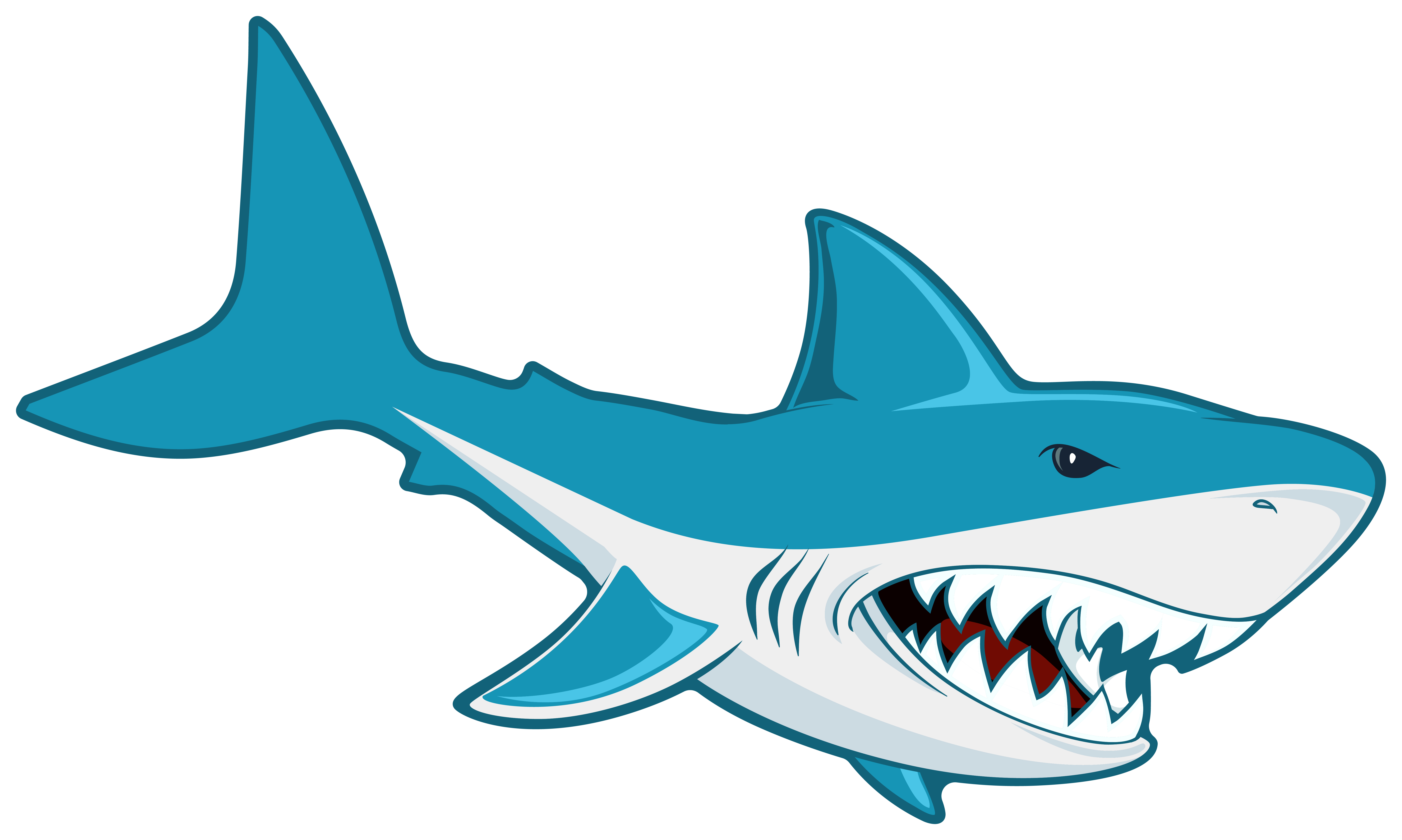 2x Aufkleber Shark Hai 11x6,5 cm für Auto KFZ Laptop Haifisch Sticker