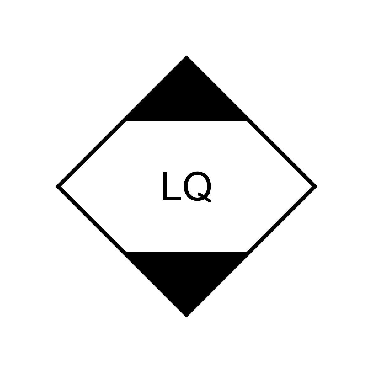 UN Etiketten/ Aufkleber Gefahrgut LQ Limited Quantity 10cm Papier