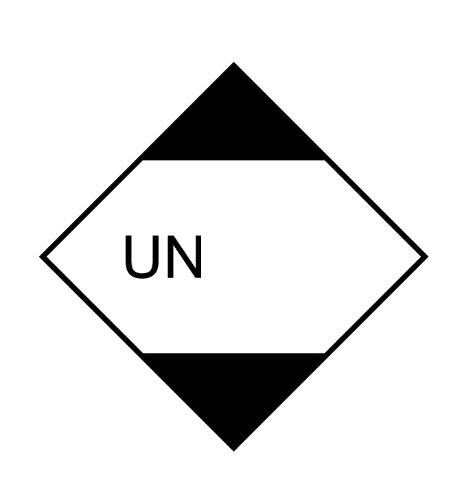 UN-Etiketten/ Aufkleber 10cm Papier Gefahrstoffkennzeichnung
